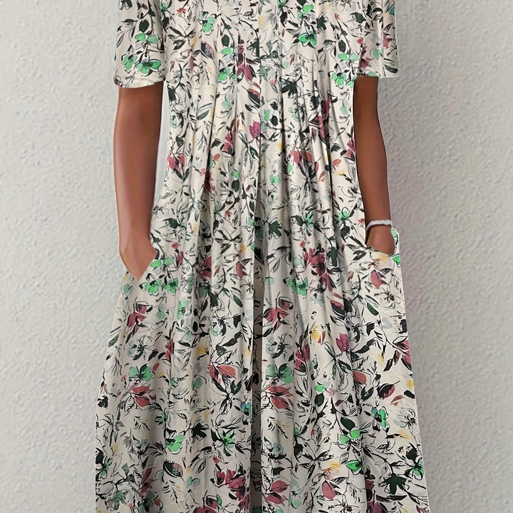 Flora – Floral Pleated Dress