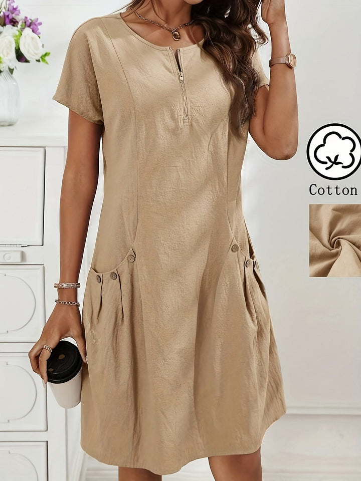 Freya – zipper-front dress