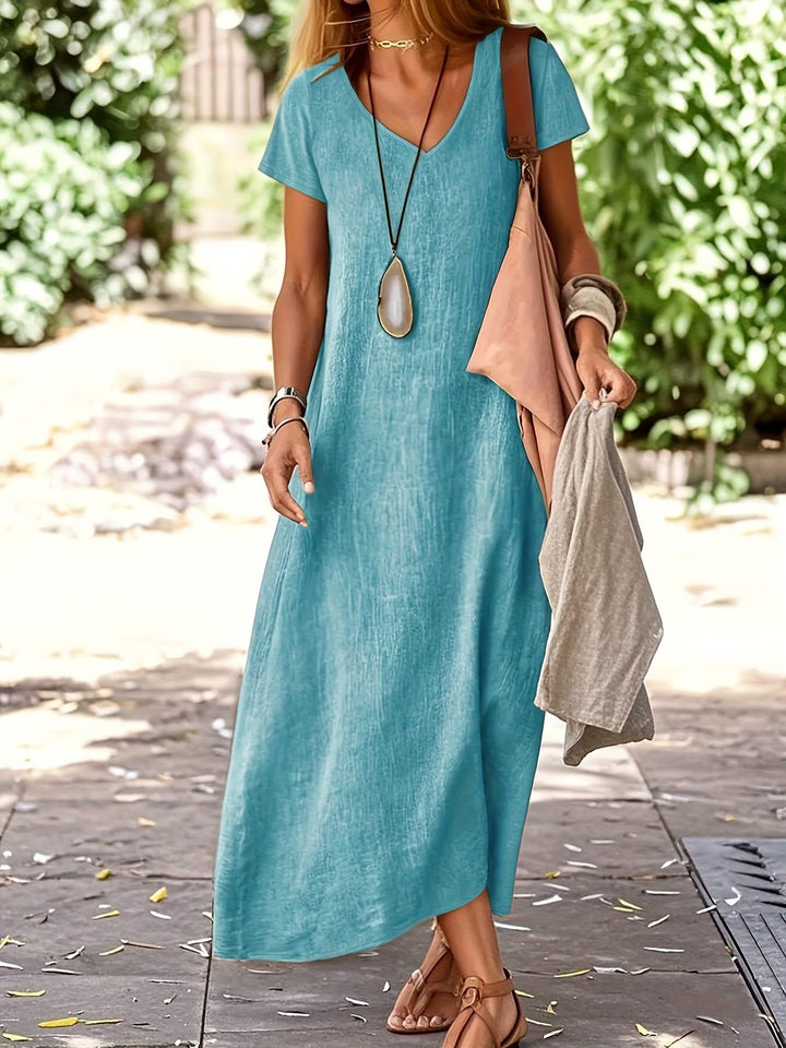 Olivia – Green A-Line Dress