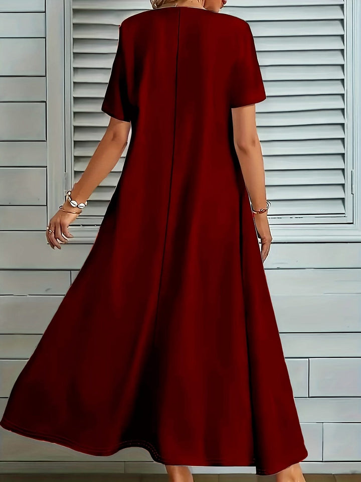 Seraphina – V-Neck A-Line Dress