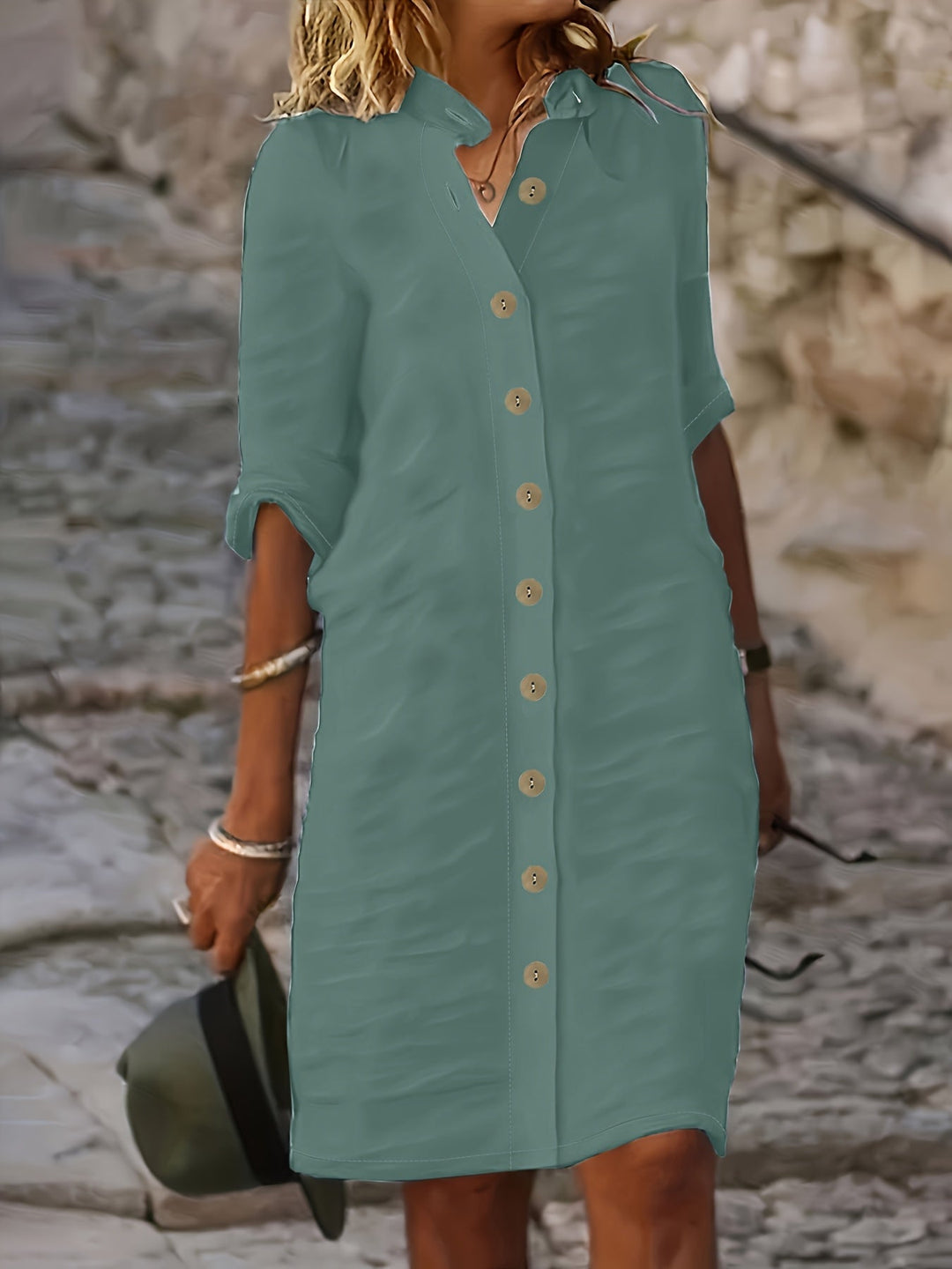 Aria – Solid Casual Summer Dress