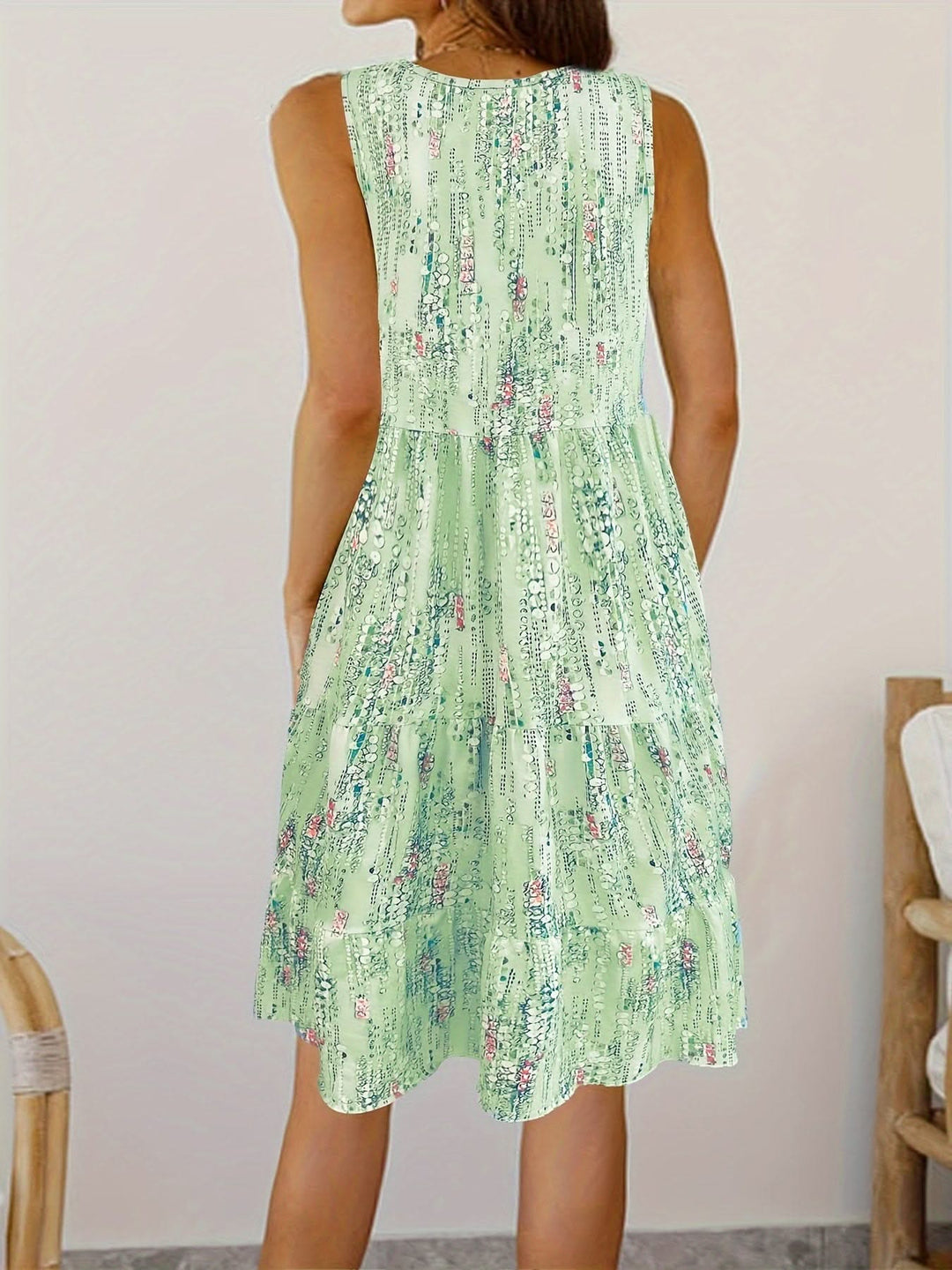 Maya – Floral Dress with Tummy Coverage