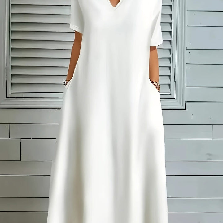 Seraphina – V-Neck A-Line Dress