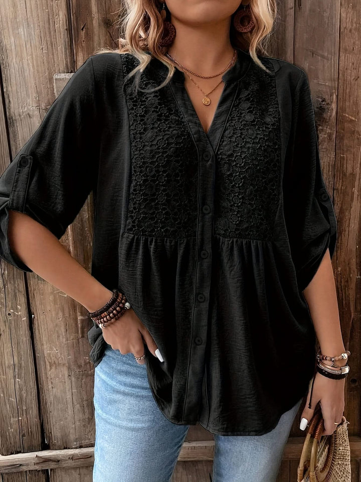 Clara – Lace Trim Shirt