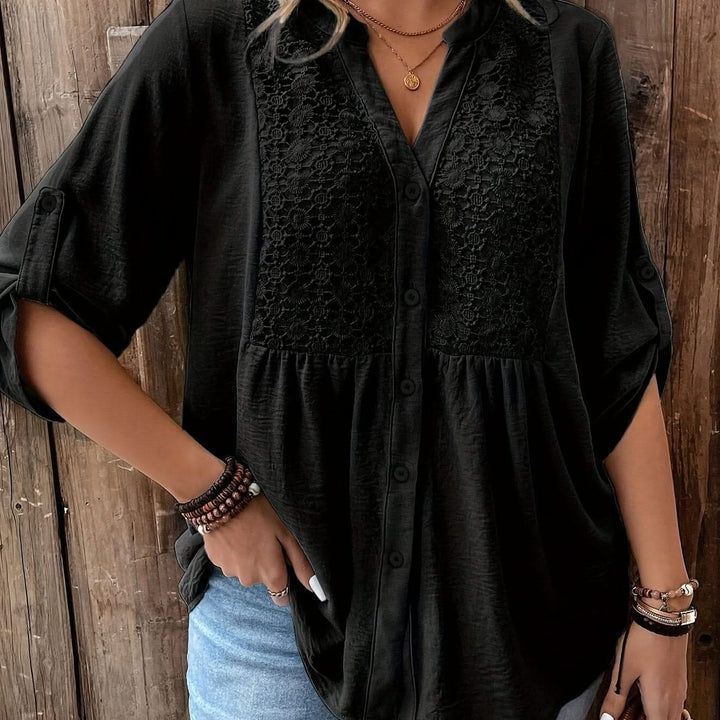 Clara – Lace Trim Shirt