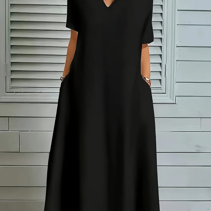 Seraphina – V-Neck A-Line Dress