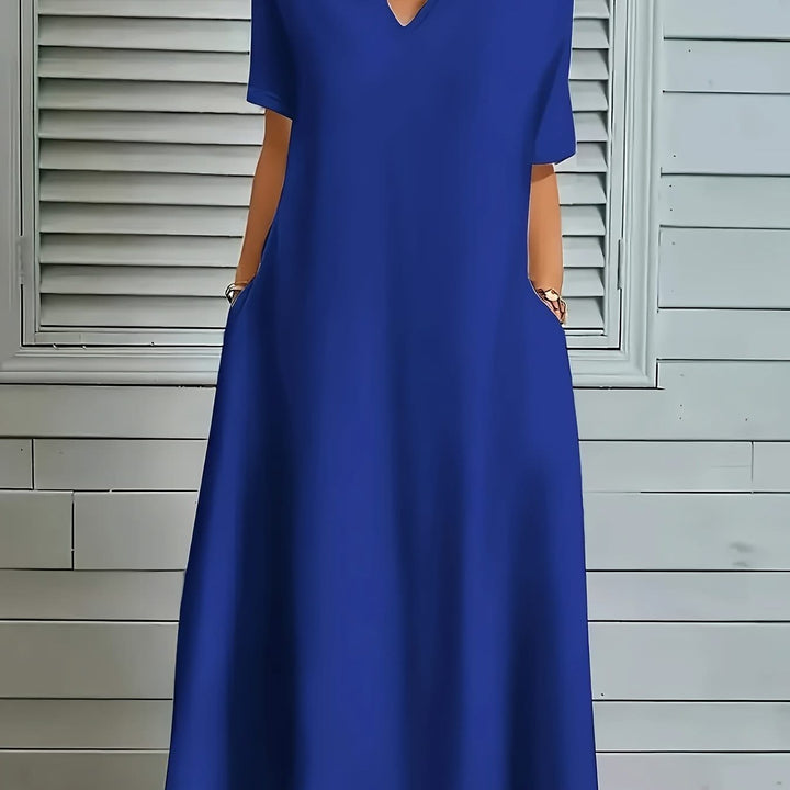 Seraphina – V-Neck A-Line Dress