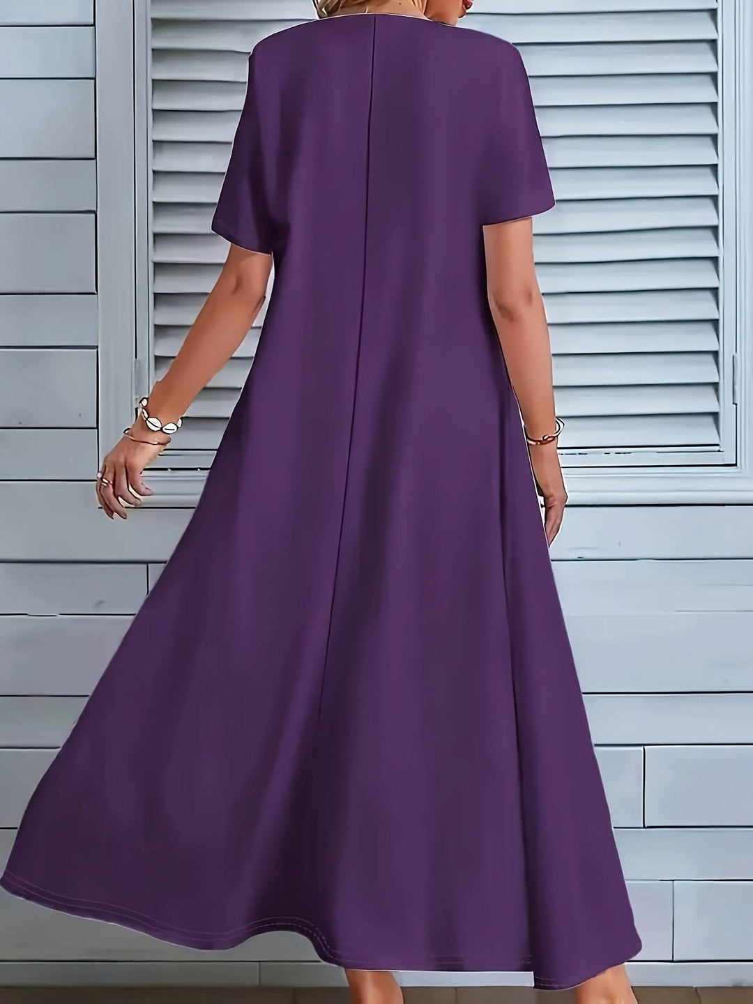 Seraphina – V-Neck A-Line Dress