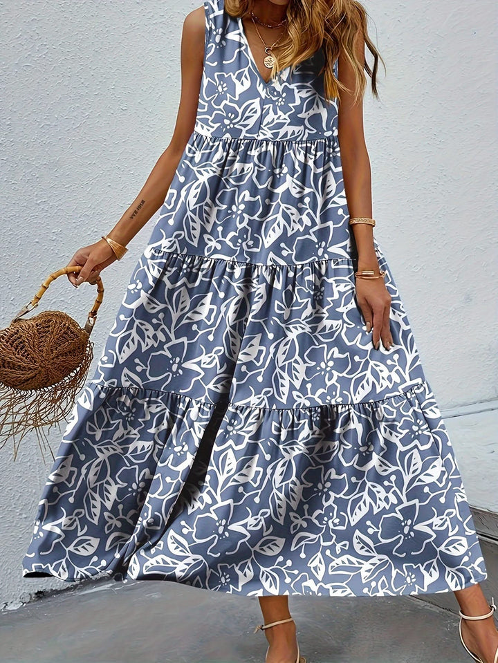 Marigold – Floral Dress with Tummy Coverage