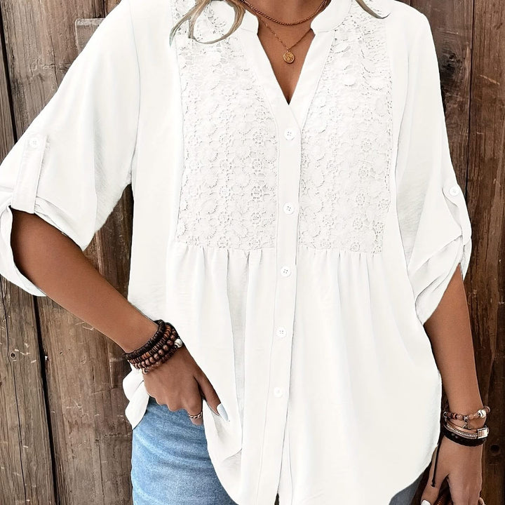 Clara – Lace Trim Shirt