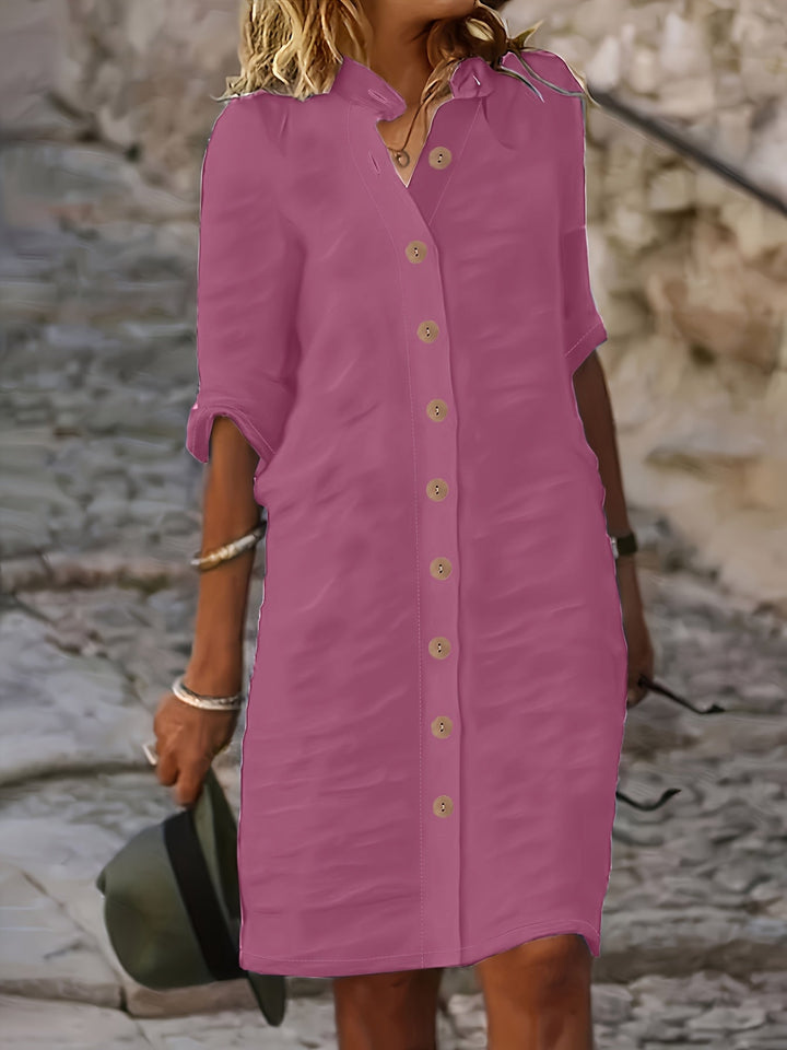 Aria – Solid Casual Summer Dress