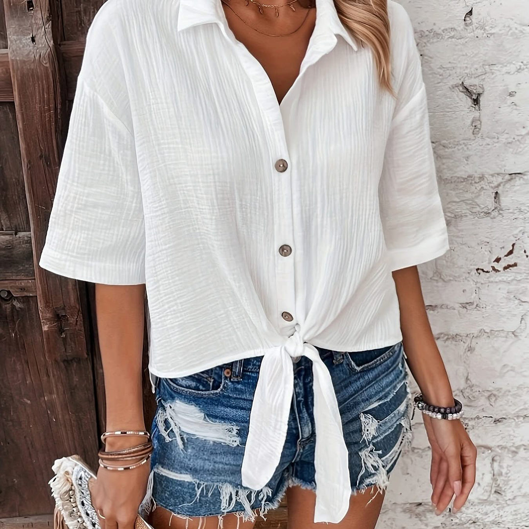 Mila – Knot Front Top