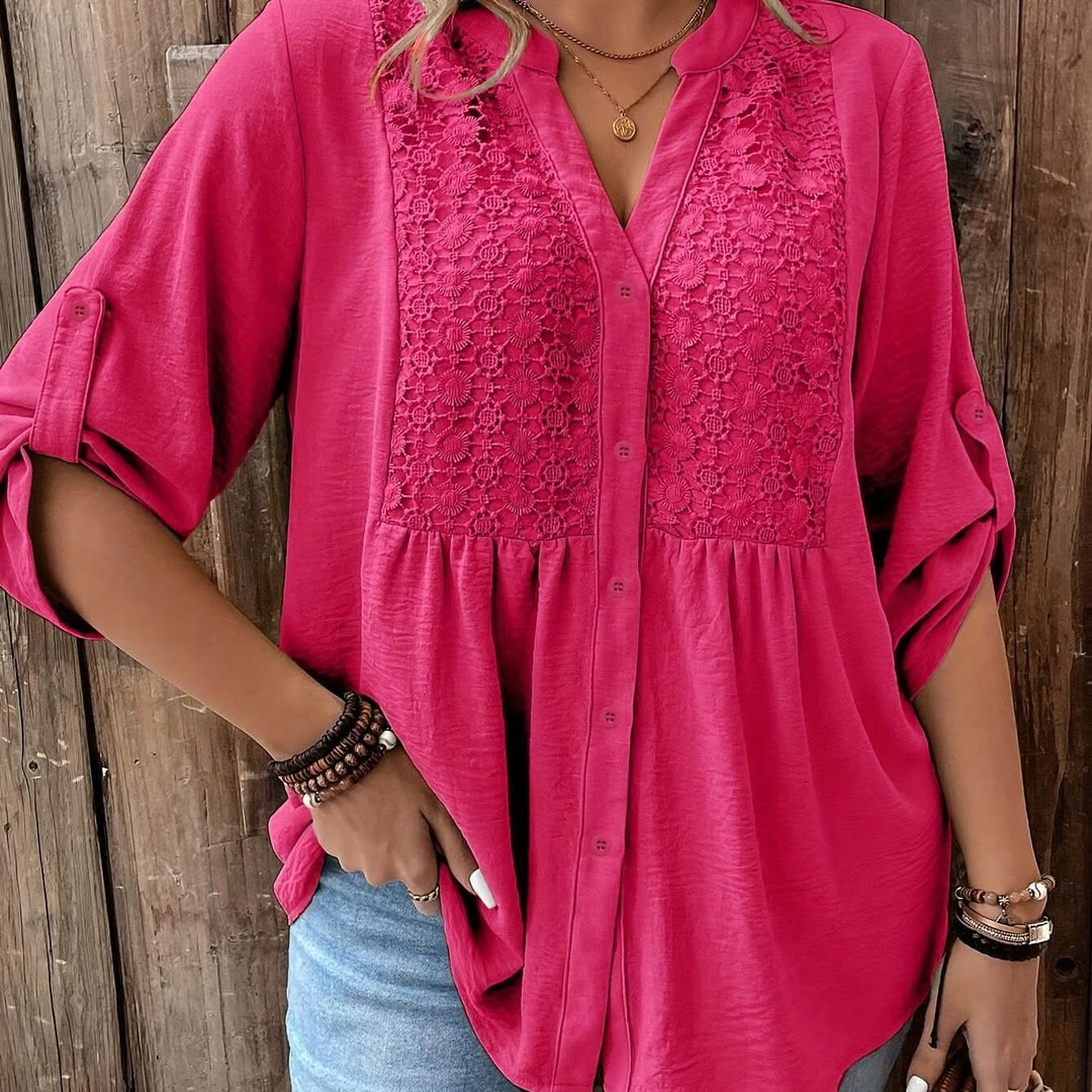 Clara – Lace Trim Shirt