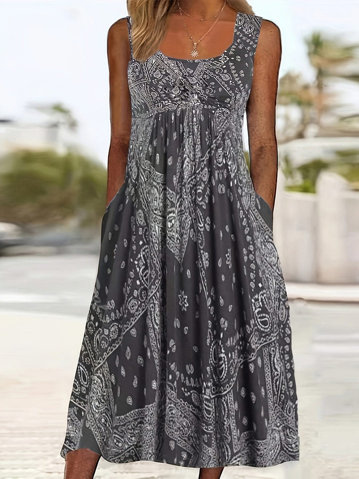 Elara – V-Neck Maxi Dress