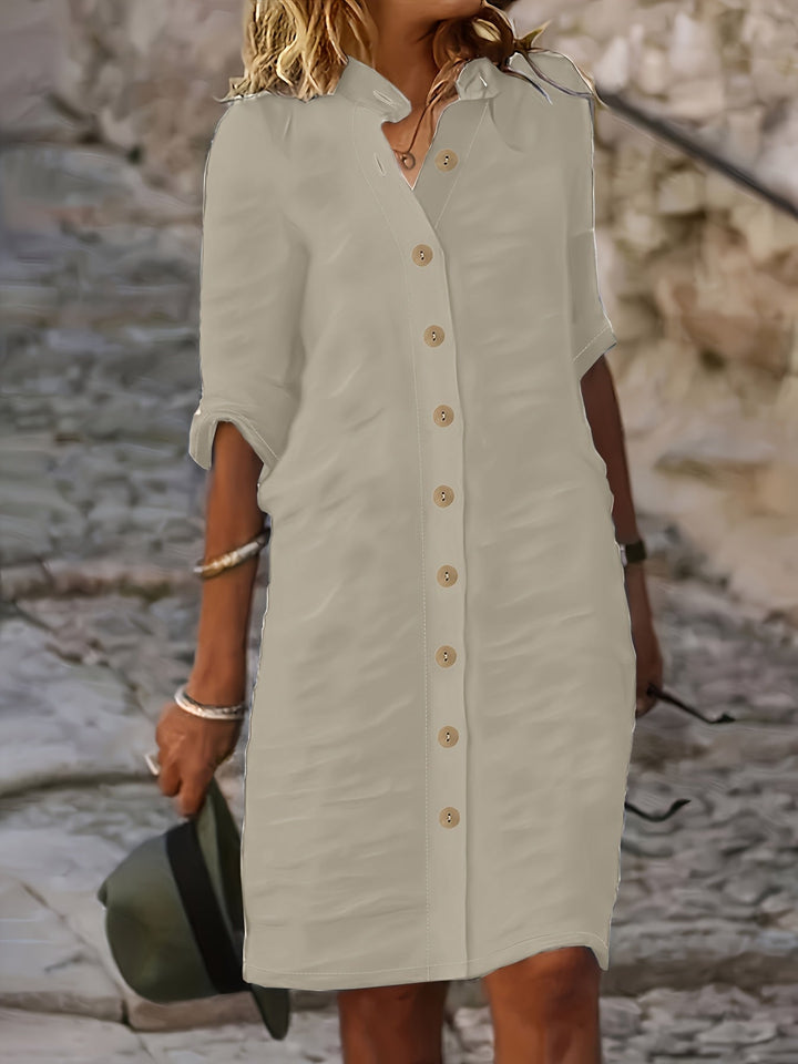 Aria – Solid Casual Summer Dress