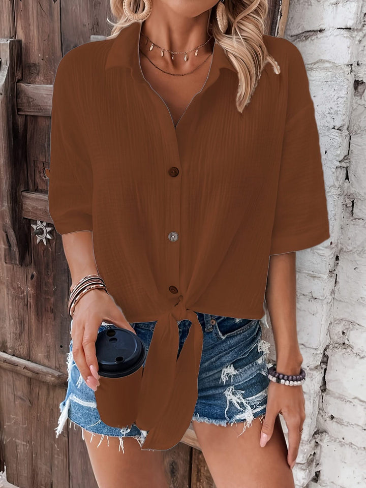 Mila – Knot Front Top