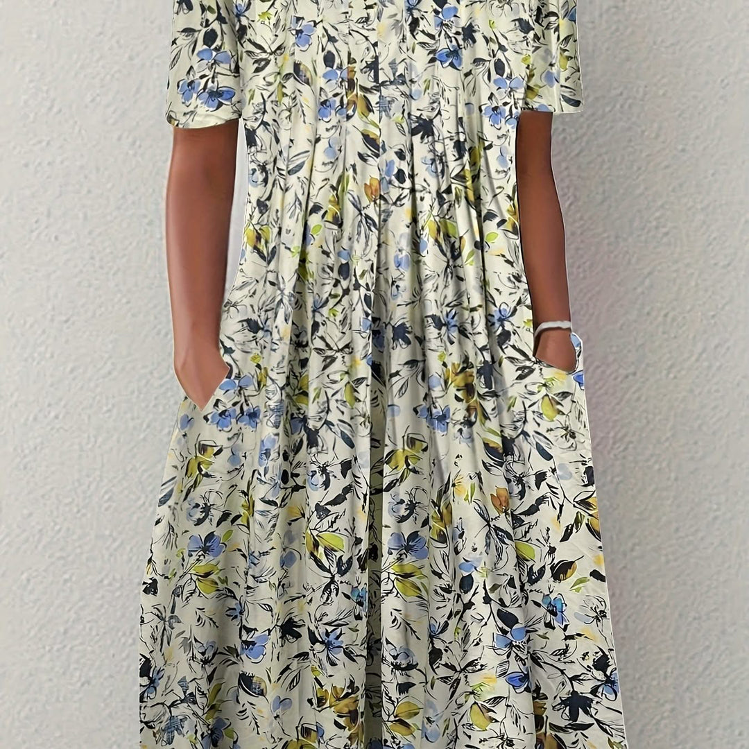 Flora – Floral Pleated Dress