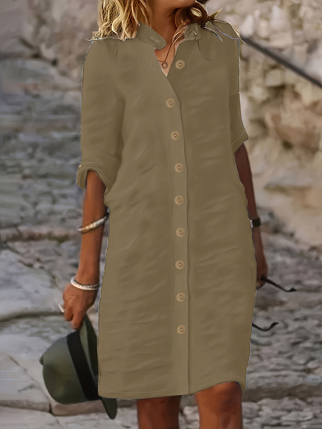 Aria – Solid Casual Summer Dress