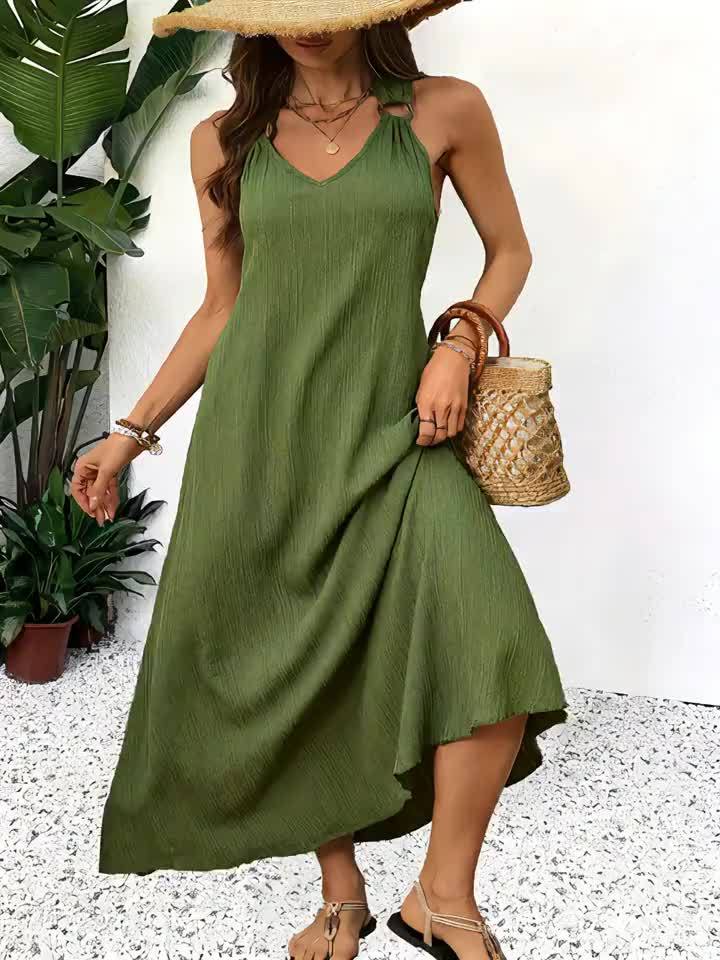 Marina – Tummy Covering V-Neck Dress