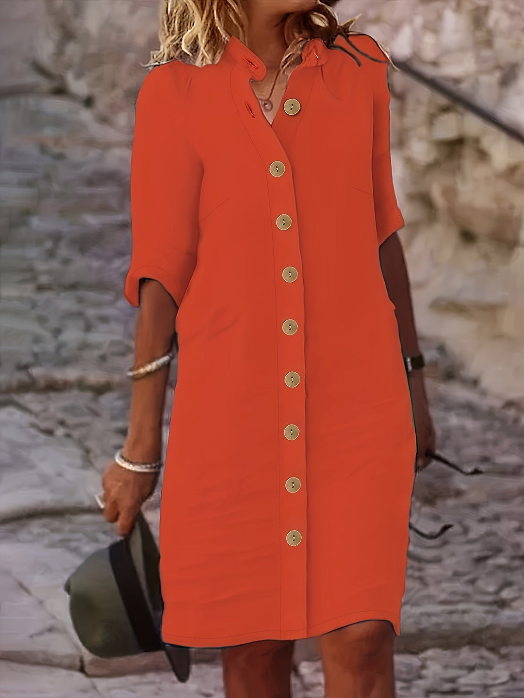 Aria – Solid Casual Summer Dress