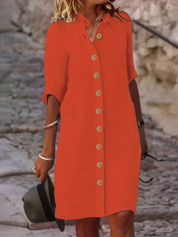 Aria – Solid Casual Summer Dress