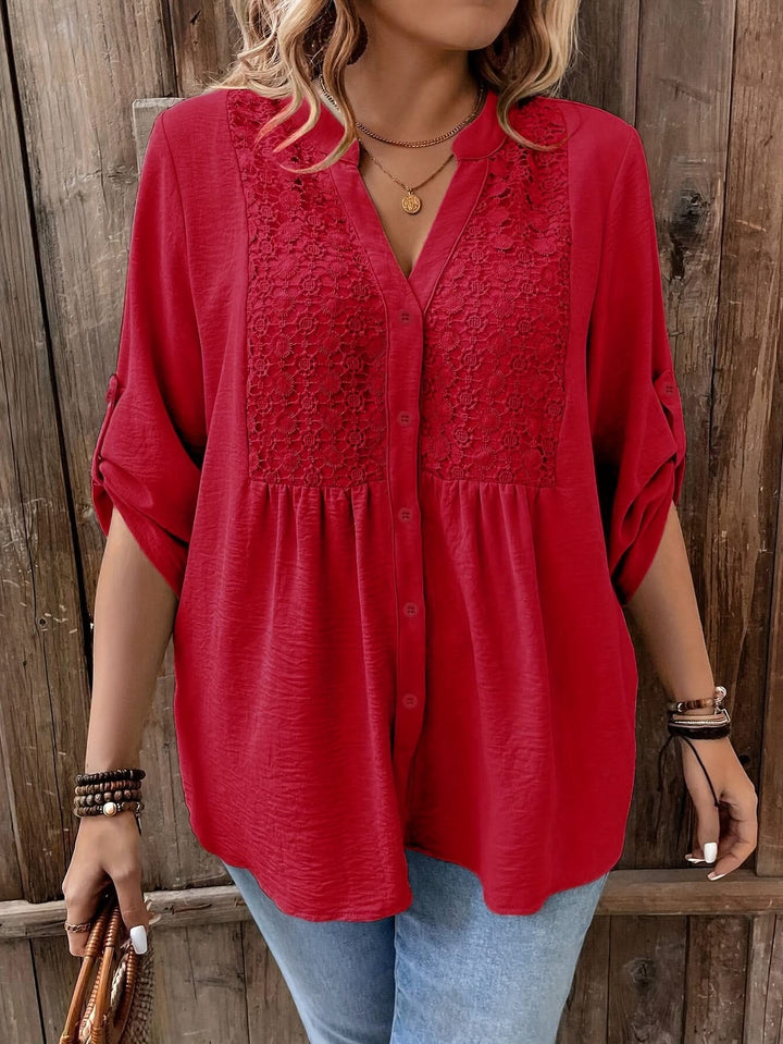 Clara – Lace Trim Shirt