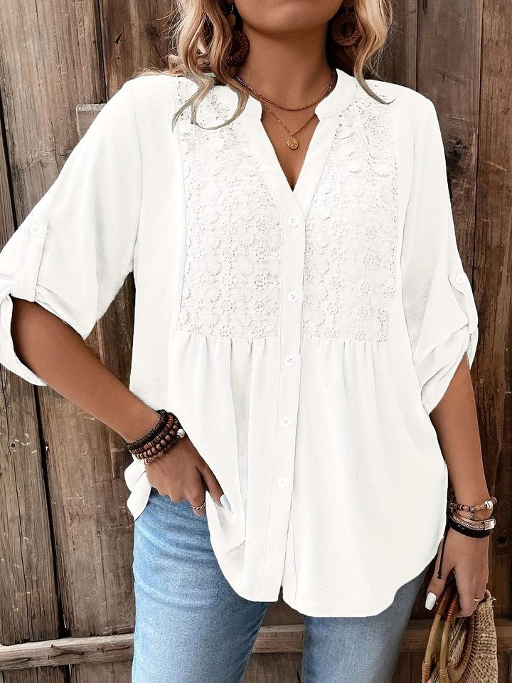 Clara – Lace Trim Shirt