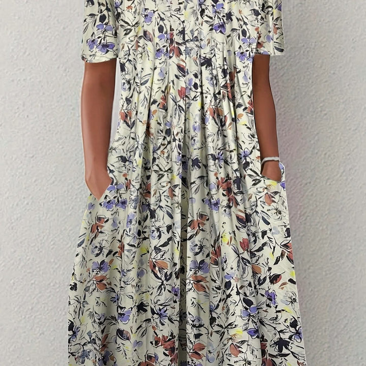 Flora – Floral Pleated Dress