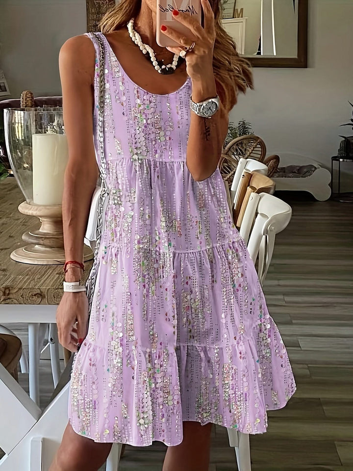 Maya – Floral Dress with Tummy Coverage