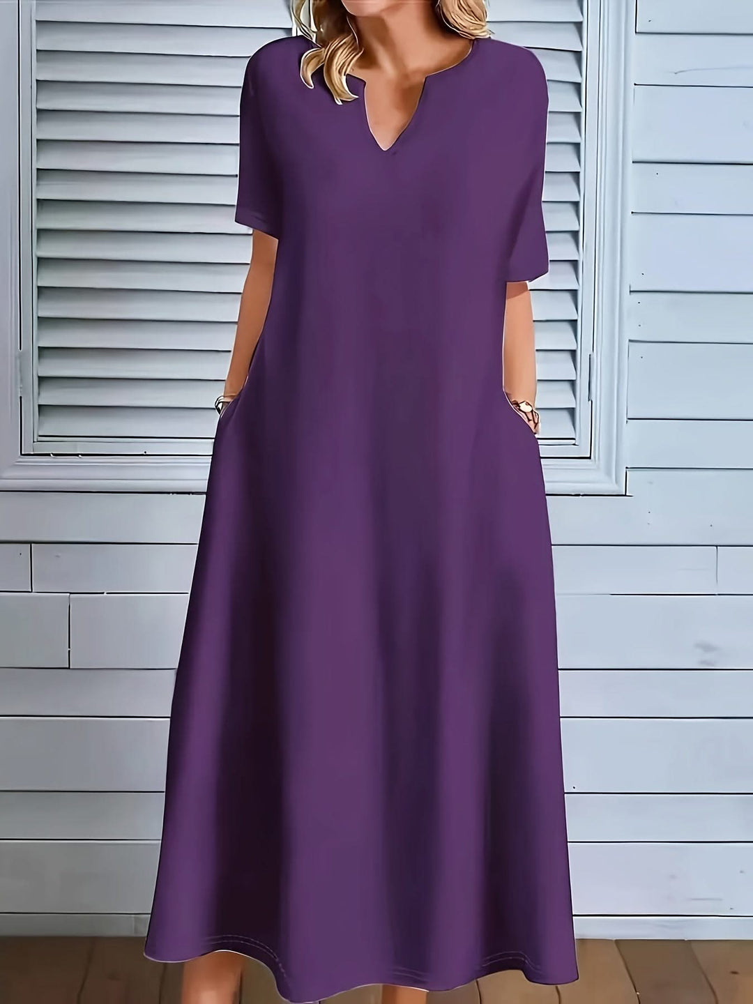 Seraphina – V-Neck A-Line Dress