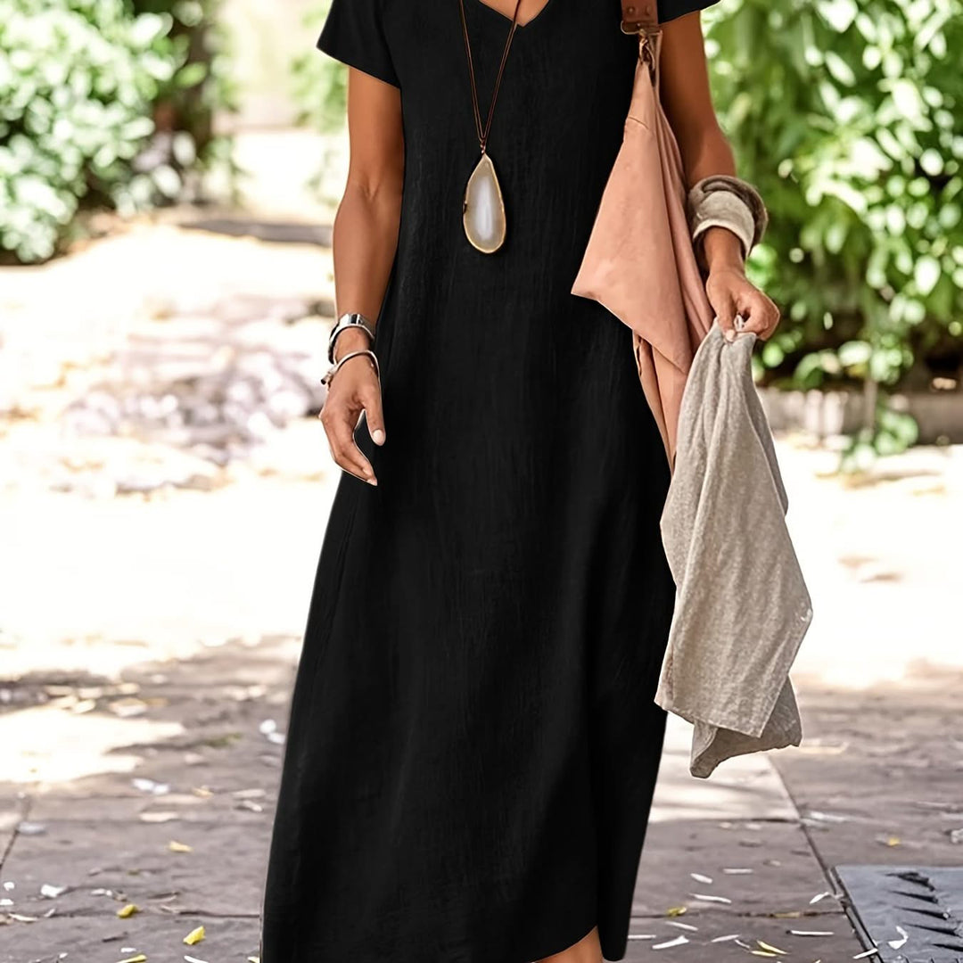 Olivia – Green A-Line Dress