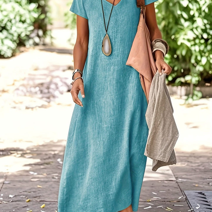 Olivia – Green A-Line Dress