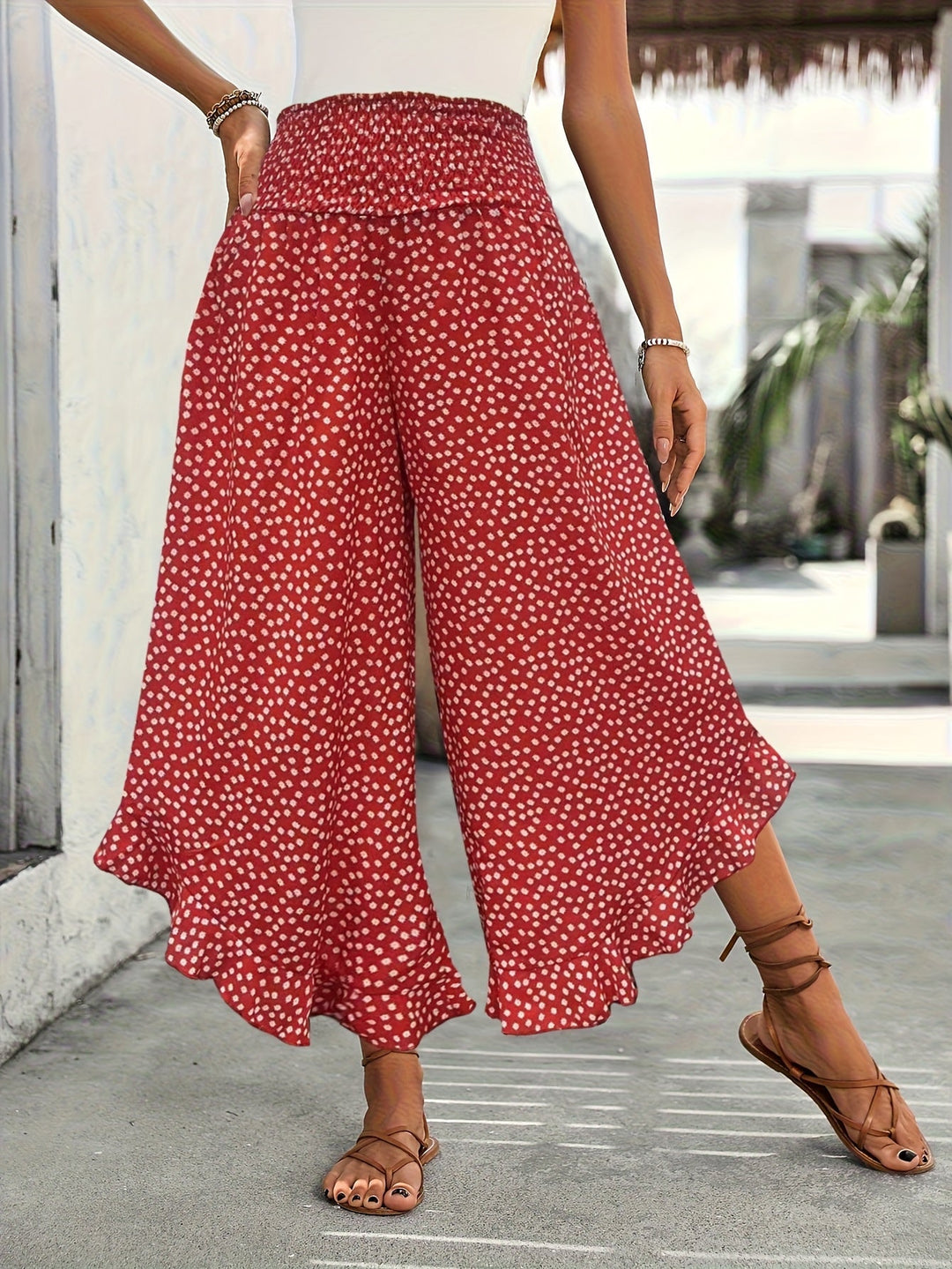 Florence – Floral Wide-Leg Pants