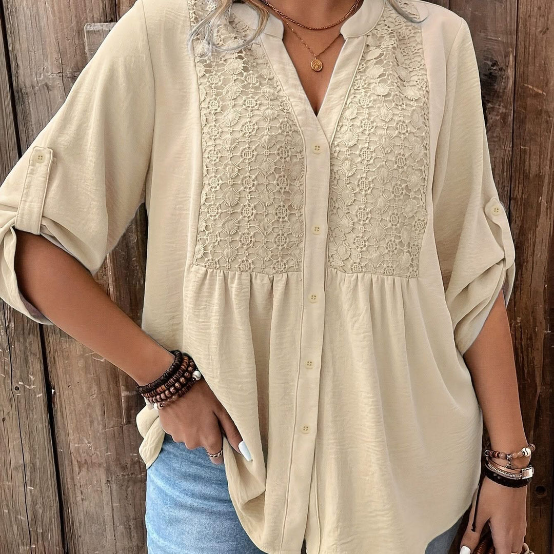 Clara – Lace Trim Shirt