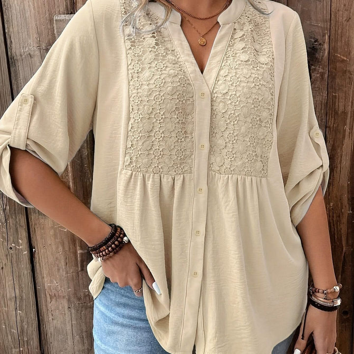 Clara – Lace Trim Shirt