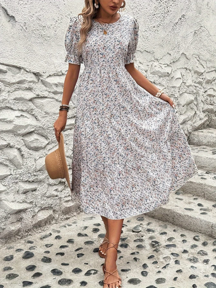 Evelyn – Floral Midi Dress