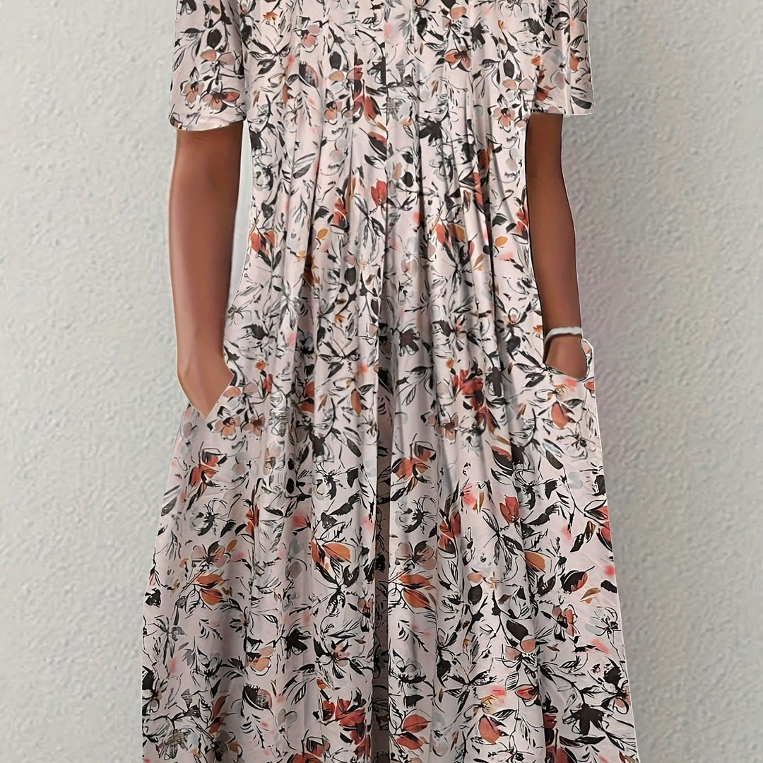 Flora – Floral Pleated Dress