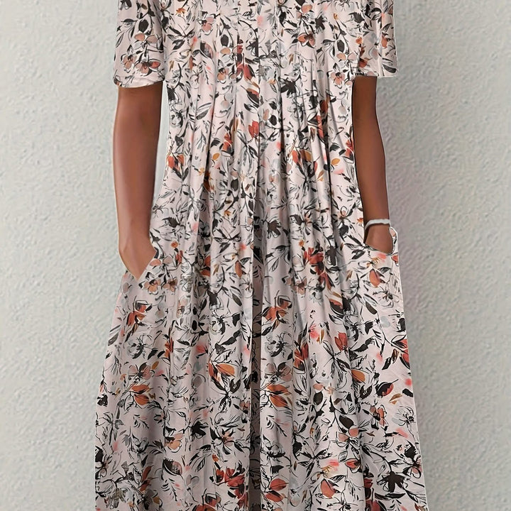 Flora – Floral Pleated Dress