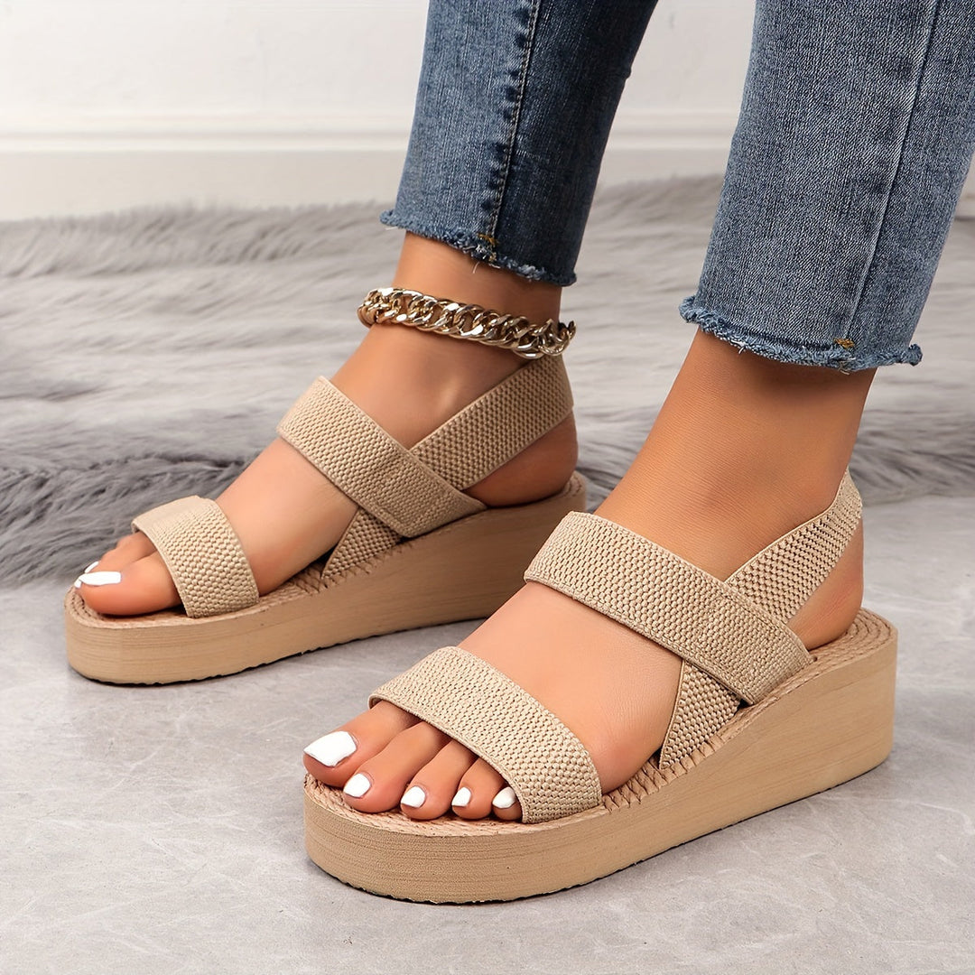 Siena – Summer Wedge Elastic Band Sandals