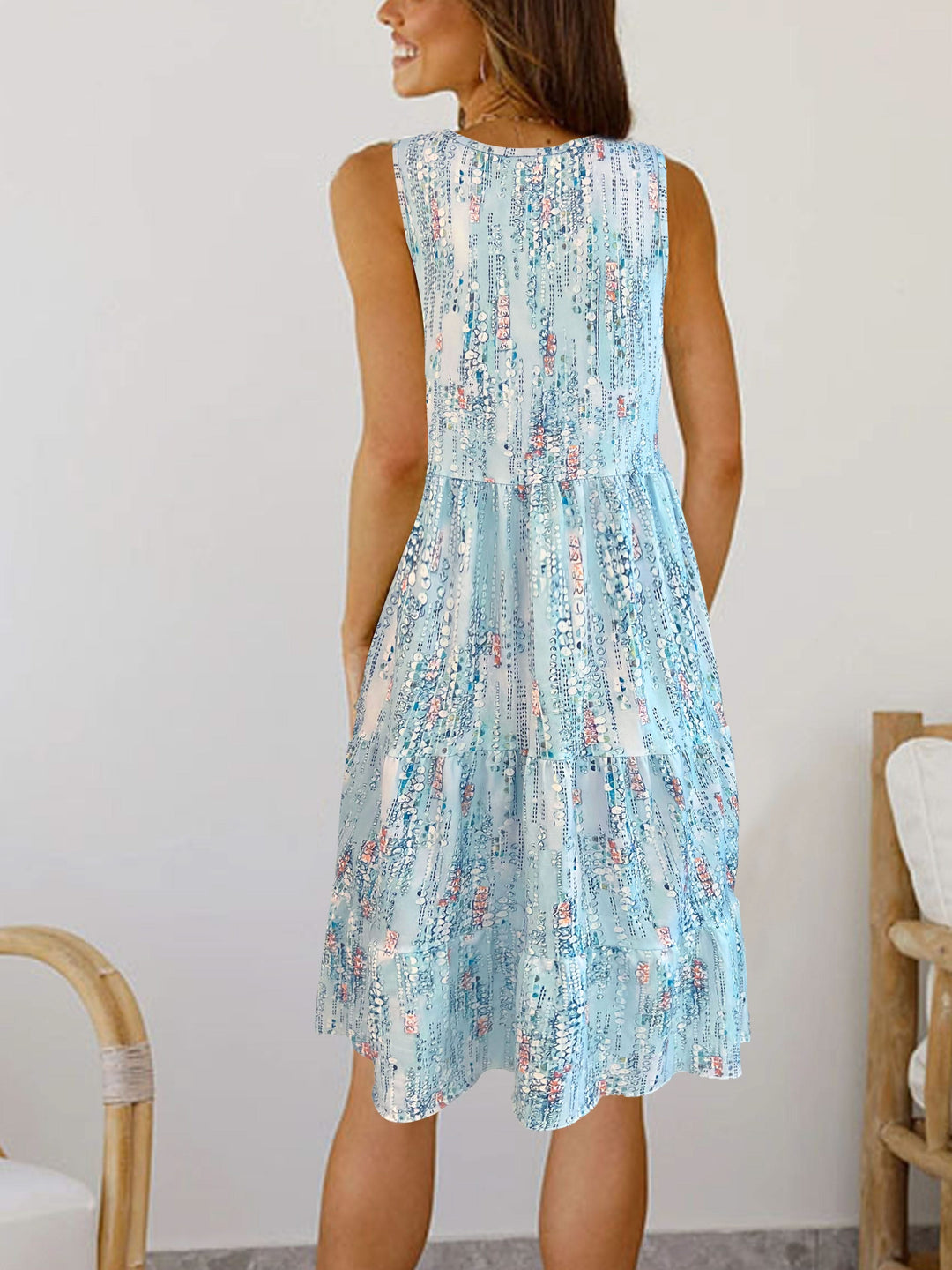 Maya – Floral Dress with Tummy Coverage