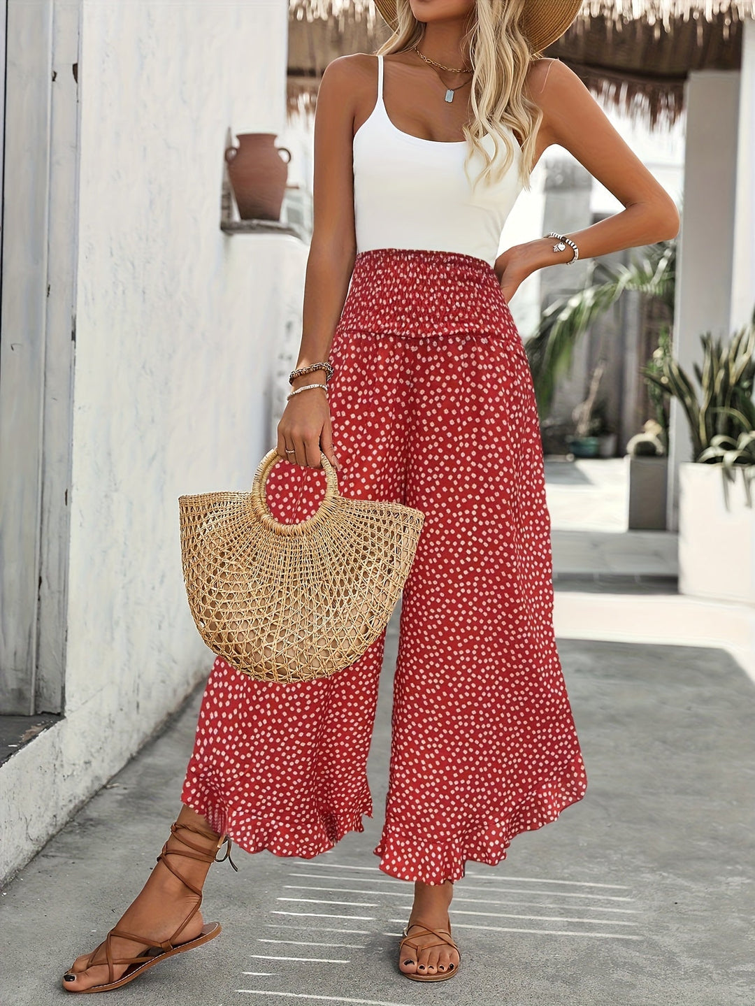Florence – Floral Wide-Leg Pants