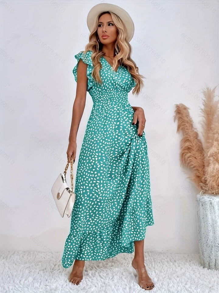 Naila – Floral Ruffle Dress