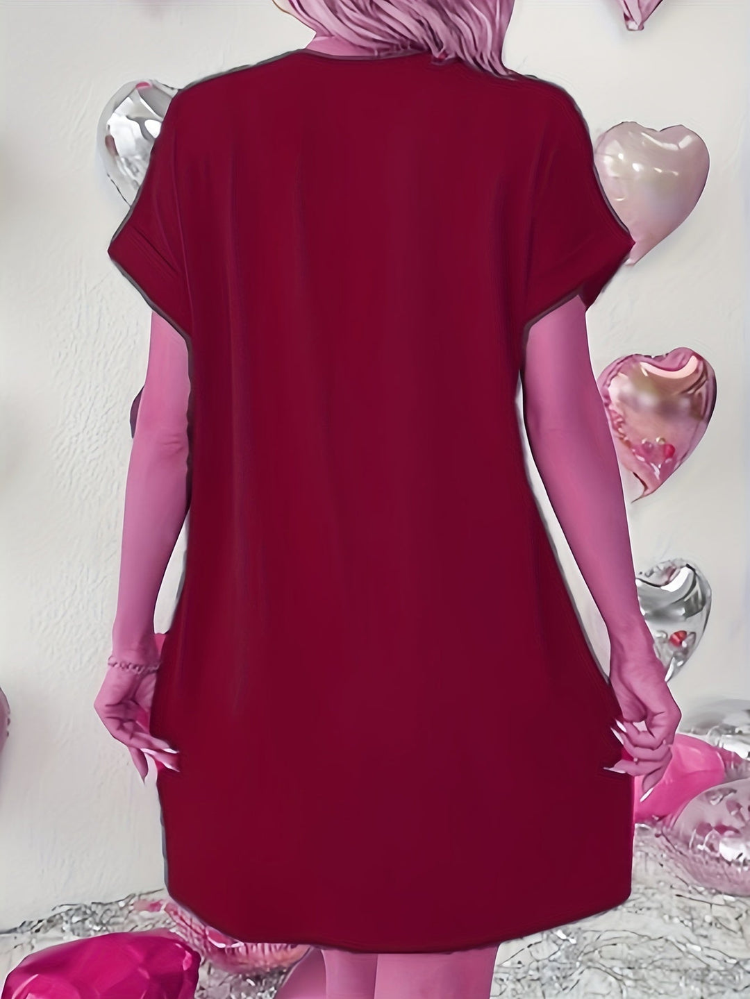 Sable – Dual-Pocket Crewneck Loose Dress