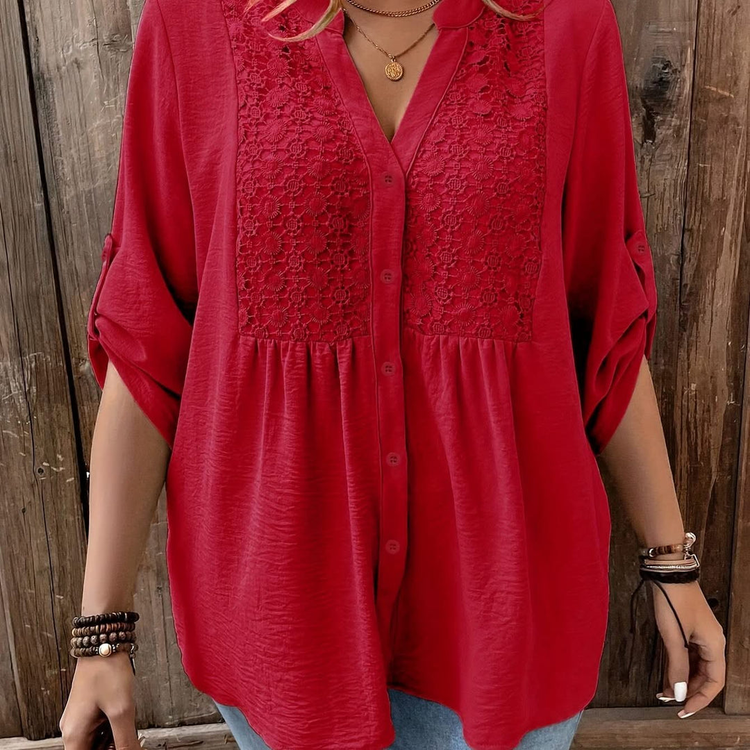 Clara – Lace Trim Shirt