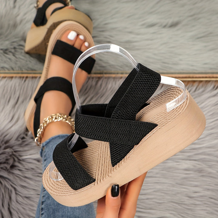 Siena – Summer Wedge Elastic Band Sandals