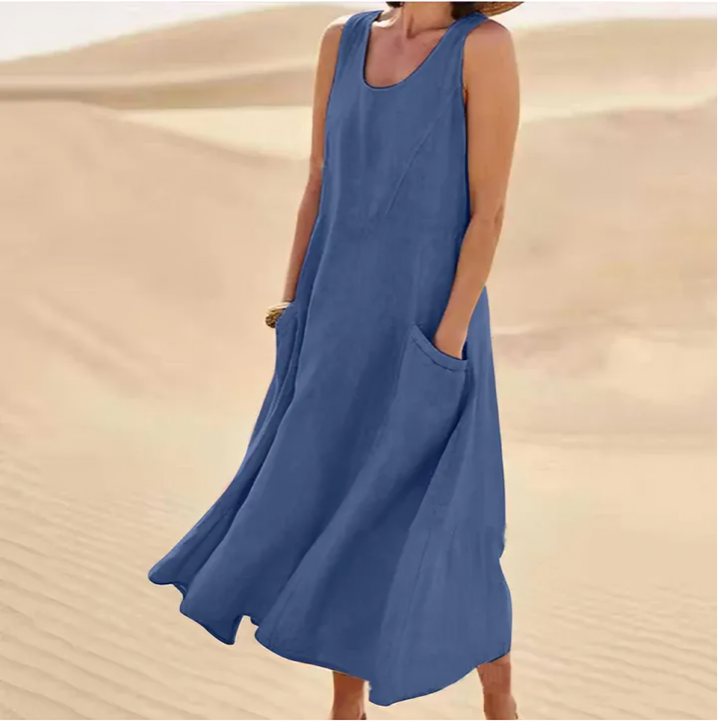 Keily | sleeveless tummy-covering dress