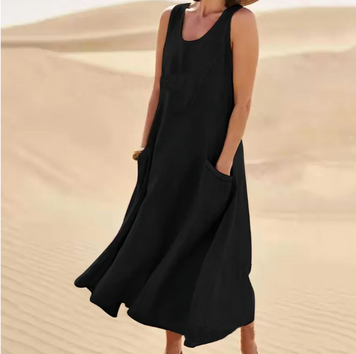 Keily | sleeveless tummy-covering dress