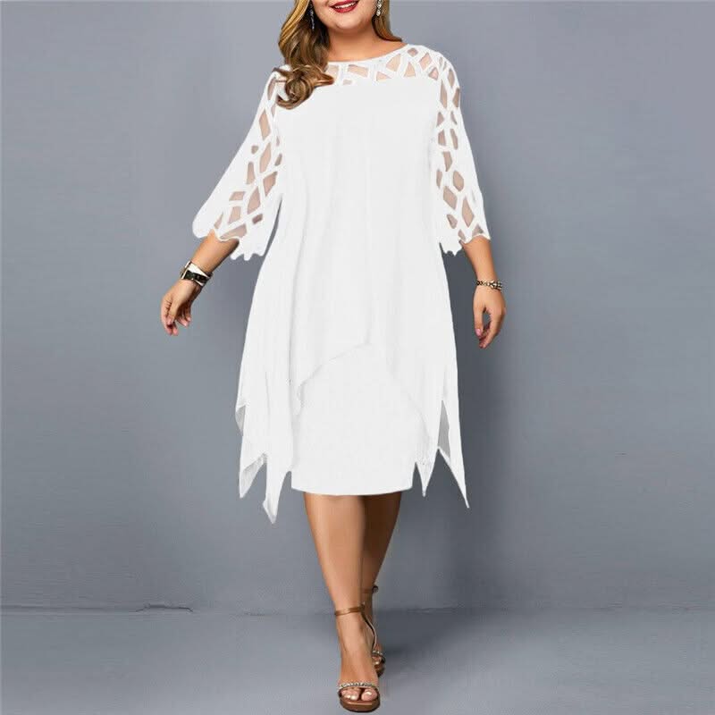 Jamie | Chic Plus Size Midi Dress